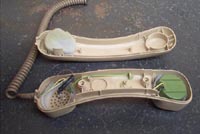 inside the old phone handset